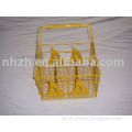 wooden house wire gardening tools basket